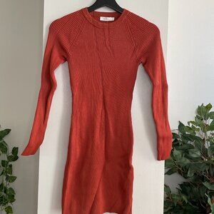 Knitted Orange Dress | A.L.C